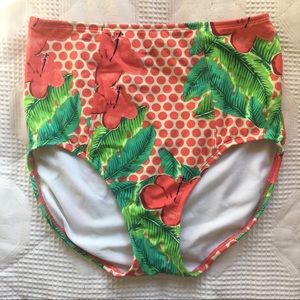 LimeRicki High Waisted Tropical Bikini Bottom